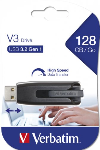 Флешка USB Verbatim Store n Go V3 128GB Black (49189)