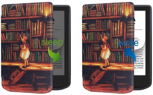 for Pocketbook 629 Verse/634 Verse Pro - Smart Case Library Girl