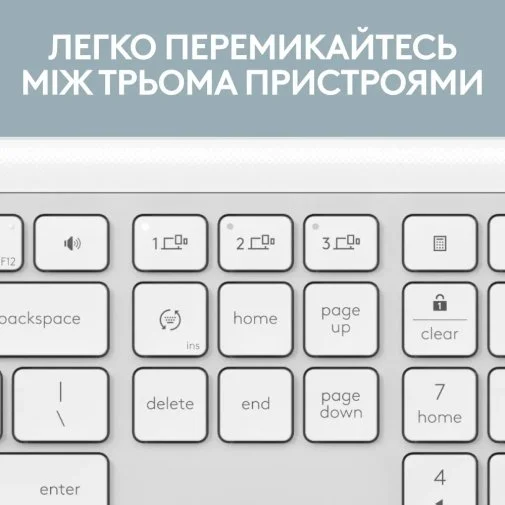 Фото: Комплект клавіатура+миша Logitech Signature Slim Combo MK950 Off White (920-012491) № 19 | KTC