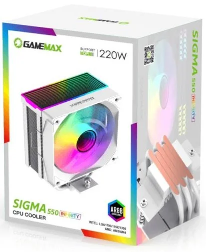 Фото: Кулер для процесора Gamemax Sigma 550 Infinity WH № 18 | KTC