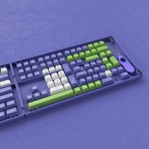 Фото: Набір кейкапів Akko Periwinkle Very Peri Fullset Keycaps (6925758618595) № 13 | KTC