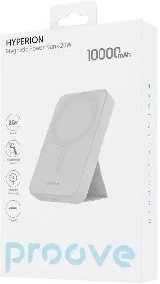 Фото: Батарея універсальна Proove Hyperion 10000mAh MagSafe 20W White (PBHP15020002) № 9 | KTC