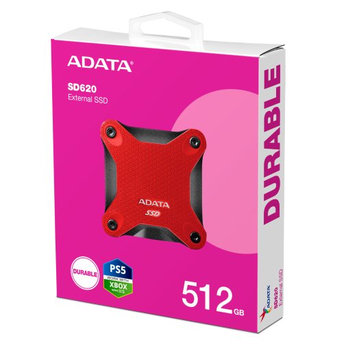 Зовнішній SSD-накопичувач A-Data SD620 512GB Red (SD620-512GCRD)