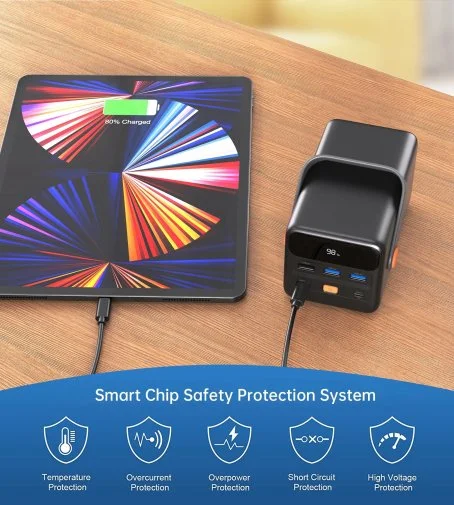Фото: Батарея універсальна Choetech B664 50000mAh 65W Black № 13 | KTC