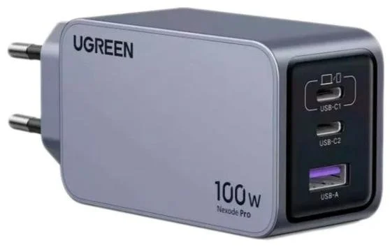 Фото: Зарядний пристрій UGREEN X757 Nexode Pro GaN 100W Grey (25874) № 6 | KTC