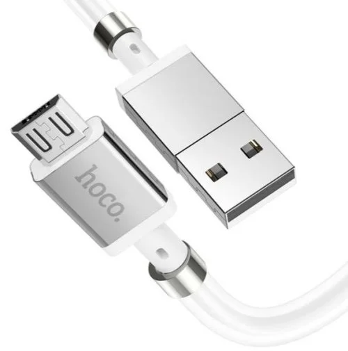 Фото: Кабель Hoco U91 Magnetic 2.4A AM / MicroUSB 1m White (U91_MicroB_White) № 14 | KTC