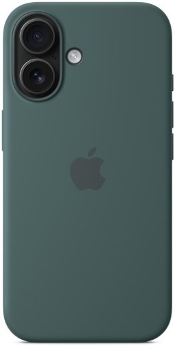 for iPhone 16 - Silicone Case with MagSafe Lake Green