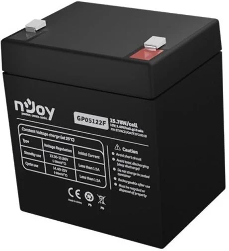 Фото: Батарея для ДБЖ Njoy GP05122F 12V 5AH AGM № 10 | KTC