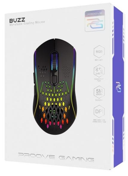 Миша Proove Gaming Buzz Wireless Black (WMBU00022401)