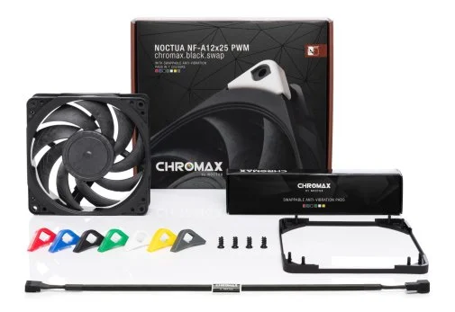 Фото: Кулер Noctua NF-A12x25 PWM Chromax Black (NF-A12x25 PWM CHROMAX. BLACK. SWAP) № 11 | KTC