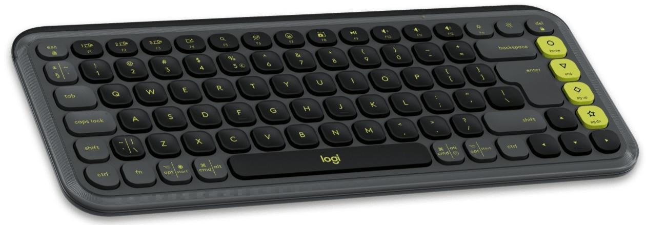 Комплект клавіатура+миша Logitech POP Icon Combo Graphite/Green (920-013156)