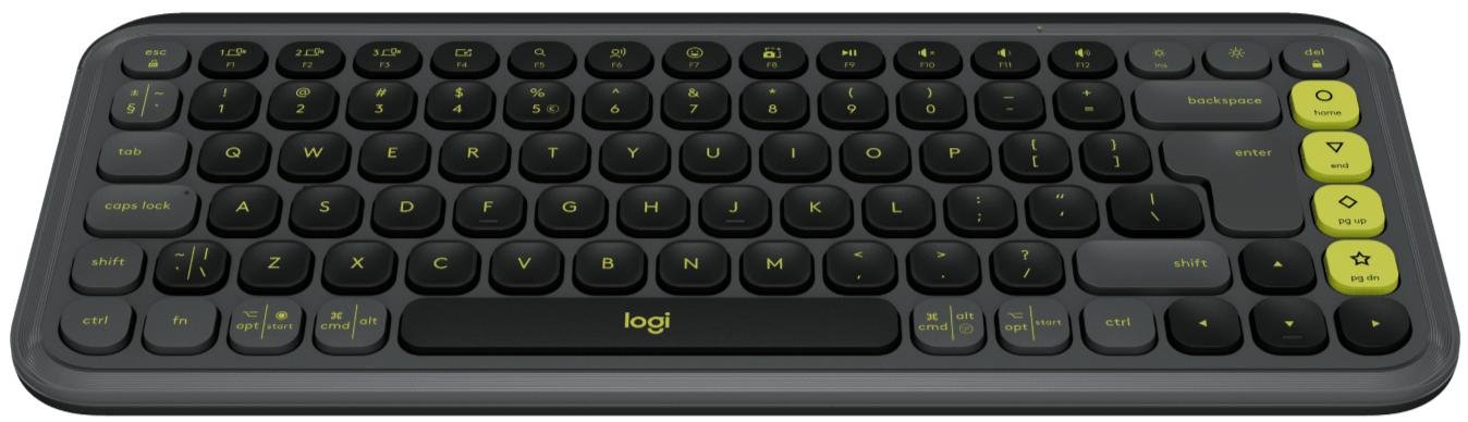 Клавіатура компактна Logitech Pop Icon Keys Wireless Graphite/Green (920-013157)