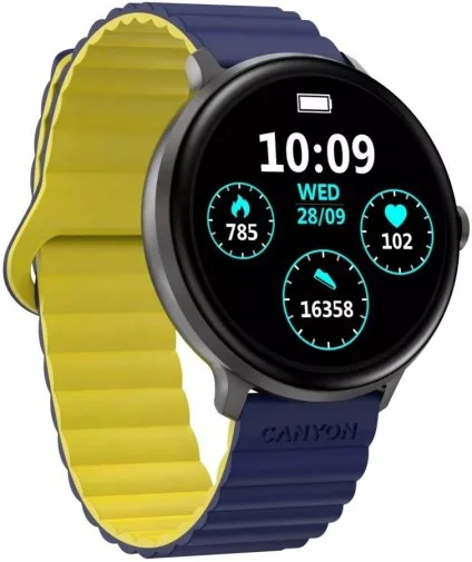 Фото: Смарт годинник Canyon Jacky SW-69 Blue Yellow (CNS-SW69BL) № 9 | KTC