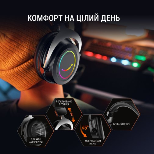 Гарнітура Fifine H3 RGB Black