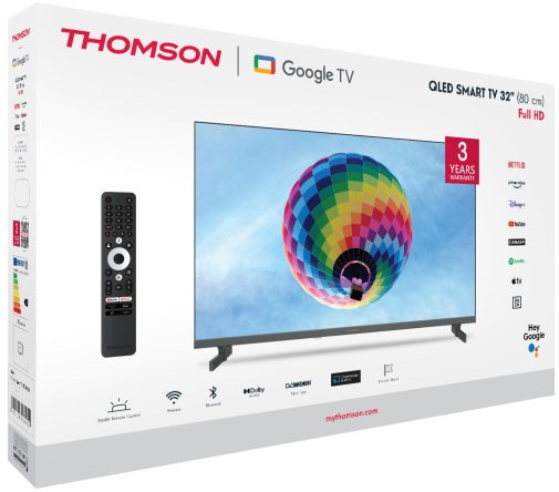 Телевізор QLED Thomson 32QG4S14 (Google TV, Wi-Fi, 1920x1080)