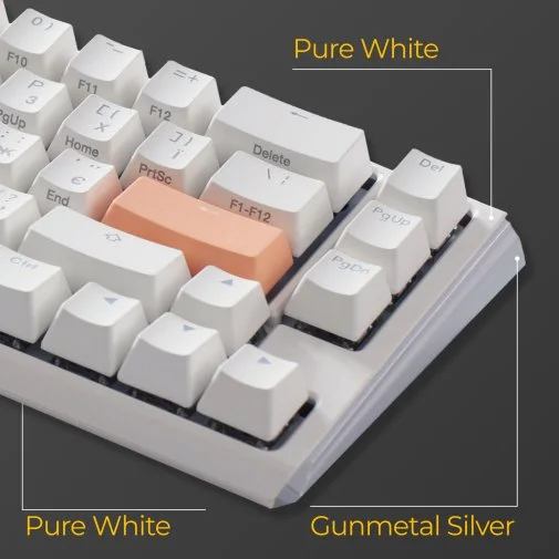 Фото: Клавіатура Ducky One 3 SF Cherry MX Red RGB ENG/UKR White (DKON2167ST-RUAPXPWWWSC1) № 28 | KTC