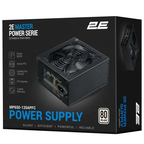 Фото: Блок живлення 2E 650W Master Power (2E-MP650-120APFC) № 20 | KTC