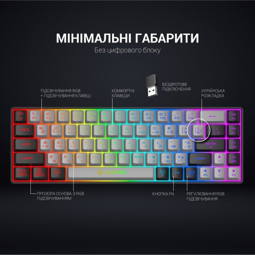 Клавіатура GamePro GK935 Black