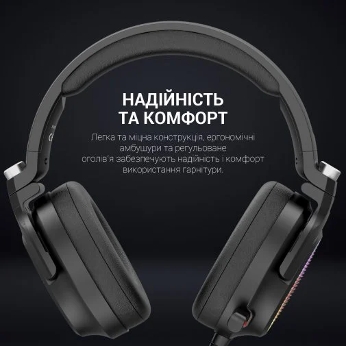 Фото: Гарнітура GamePro HS1300 7.1 RGB Black № 29 | KTC