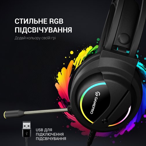 Гарнітура GamePro HS565 Black