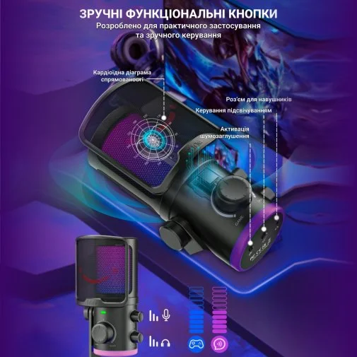 Фото: Мікрофон Fifine TAM6 Black № 26 | KTC