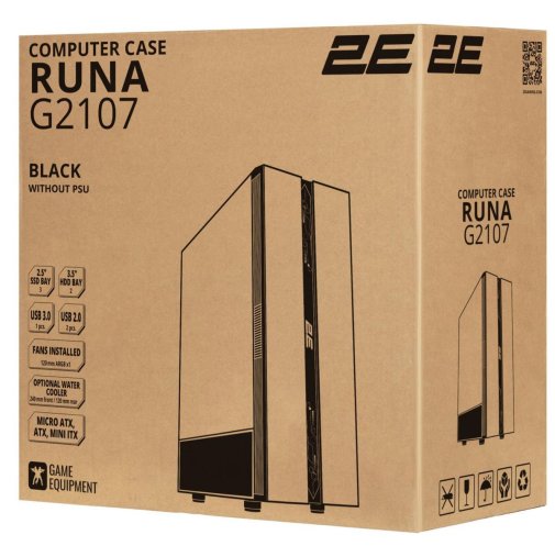  Корпус 2E Gaming Runa G2107 Black with window (2E-G2107)