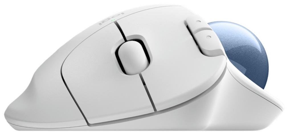 Миша Logitech Ergo M575S Trackball Wireless Off-White/Blue (910-007030)