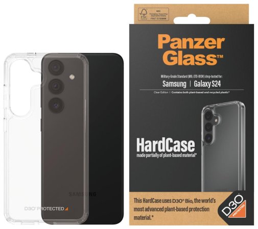 Чохол PanzerGlass for Samsung S24 - HardCase with D3O Transparent (PG_1210)