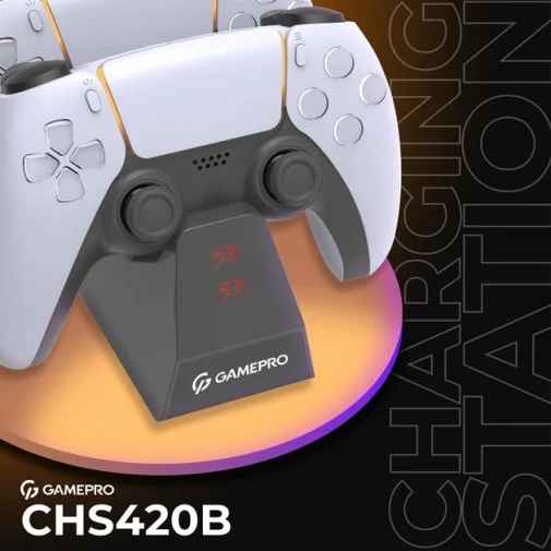 Фото: Зарядна станція для джойстиків GamePro DualSense PlayStation 5 (CHS420B) № 13 | KTC
