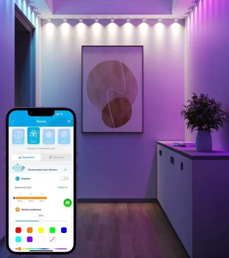 Фото: LED-стрічка Govee H608A String Downlights 5m RGBIC WI-FI/Bluetooth White (H608A301) № 11 | KTC