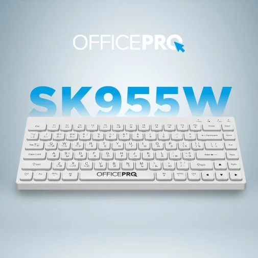 Фото: Клавіатура OfficePro SK955W Wireless White № 28 | KTC