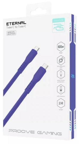 Кабель Proove Gaming Eternal 60W Type-C / Type-C 1m purple (CCET60002215)