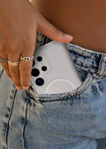 for Samsung S25 Ultra - HYBRID R with MagSafe Transparent