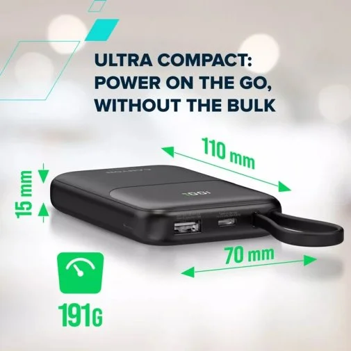 Фото: Батарея універсальна Canyon OnPower 101 10000mAh 22.5W Black (CNS-CPB101BK) № 22 | KTC