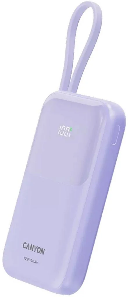 Фото: Батарея універсальна Canyon OnPower 101 10000mAh 22.5W Purple (CNS-CPB101PU) № 15 | KTC