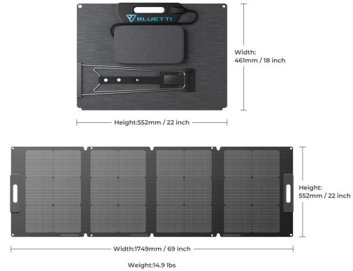Сонячна панель Bluetti PV120S 120W