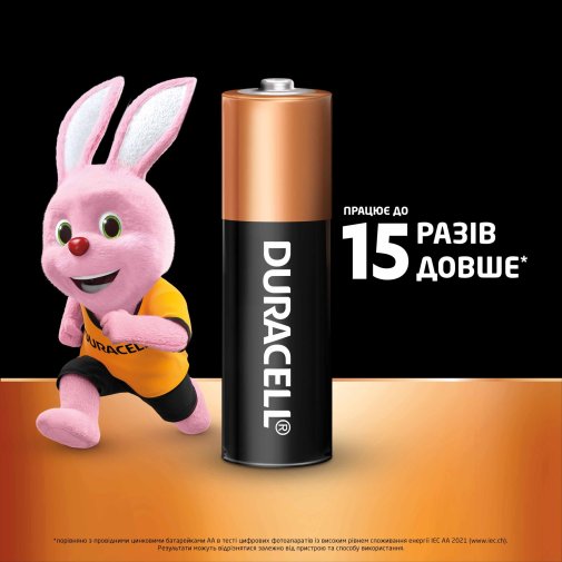 Батарейка Duracell LR06 AA MN1500 Simply BL/4 (5003076)