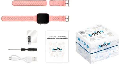 Фото: Смарт годинник AmiGo GO009 Pink № 13 | KTC