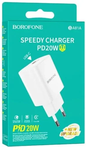 Фото: Зарядний пристрій BOROFONE BA81A 20W White (6941991108181) № 8 | KTC