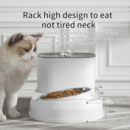 Фото: Годівниця Lapka 2in1 Cat water fountain with food bowl (WF072) № 11 | KTC