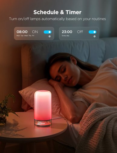 Нічник Govee H6022 Table Lamp 2 RGBICWW Wi-Fi/BT White (H60223D1)