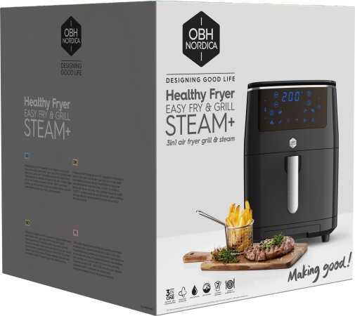 Мультипіч OBH NORDICA Fry and Steam Black (FW2018S0)