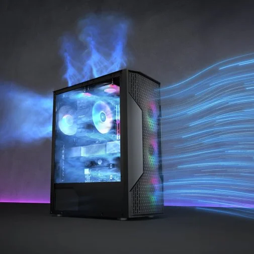 Фото: Корпус Cougar MX110 RGB Black with window № 31 | KTC