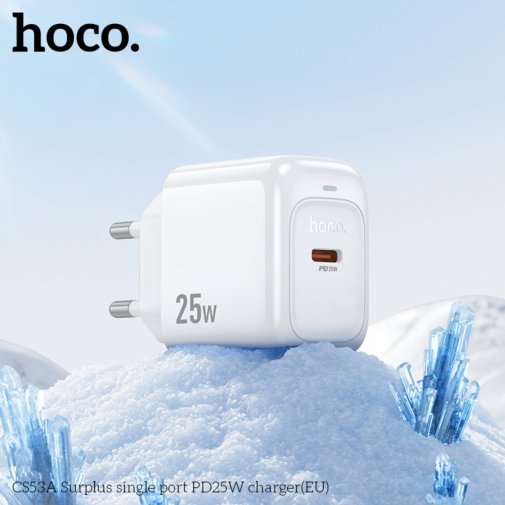 Зарядний пристрій Hoco CS53A Surplus PD 25W White (6942007631488)