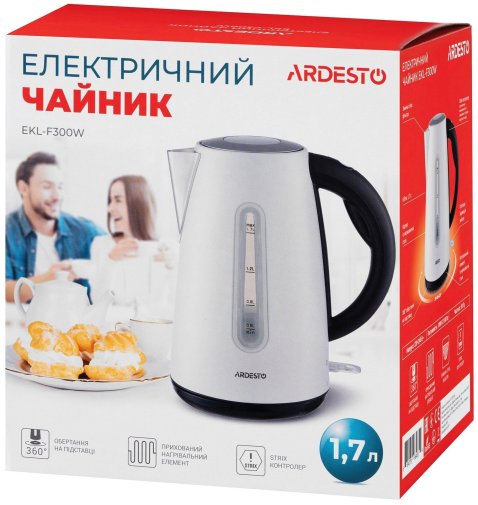 Електрочайник Ardesto EKL-F300W
