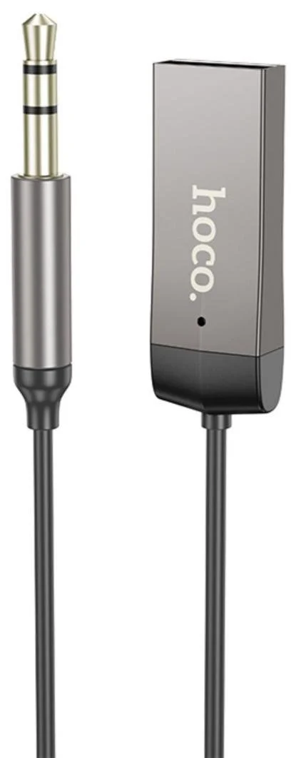Фото: Bluetooth-ресивер Hoco E78 Benefit Black Metal Gray (6942007605663) № 7 | KTC