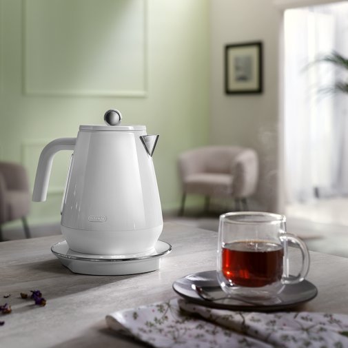 Електрочайник DeLonghi Eclettica SpecialTea White (KBY 2011 W)