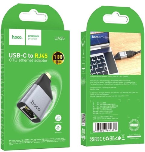 Мережева карта Hoco UA35 Metal Gray (6942007645607)