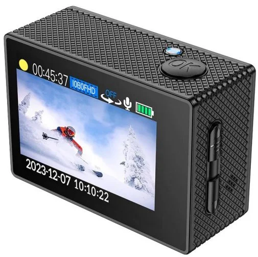 Фото: Екшн-камера Hoco DV100 Sports Camera Black (6942007616799) № 10 | KTC