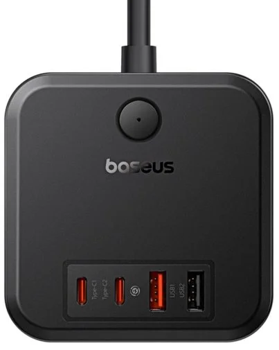 Фото: Мережевий фільтр Baseus PowerCombo Cube Power Strip 3/1.5m Black (E00066400117-00) № 7 | KTC